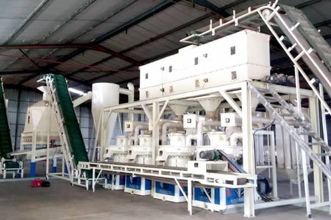 Wood pellets production line in Malaysia