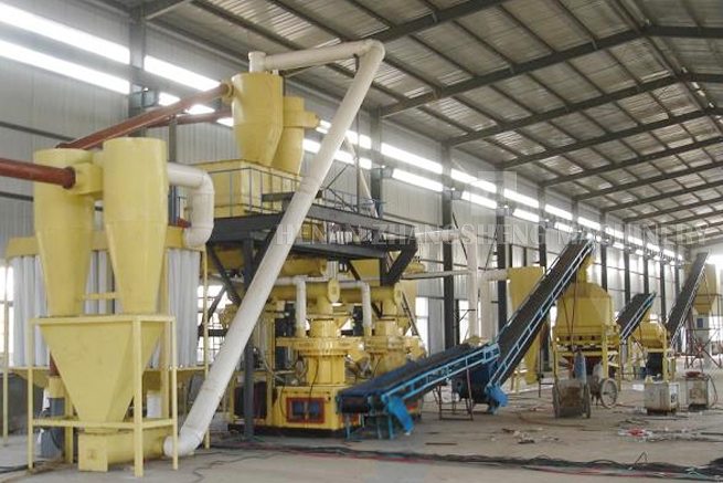 Wood pellets production line in Canada