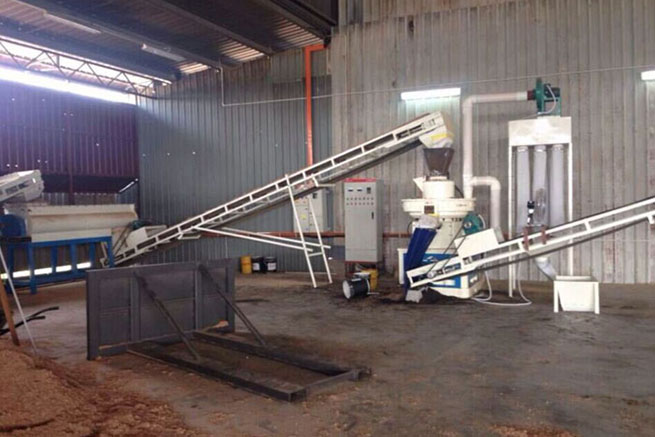 Biomass pellet machine in Vietnam
